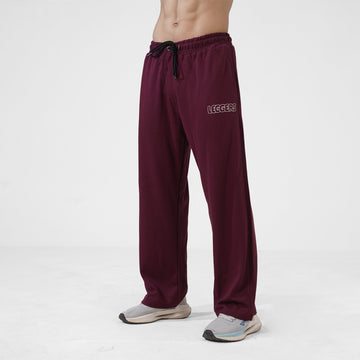 Electro Maroon Baggy Trouser