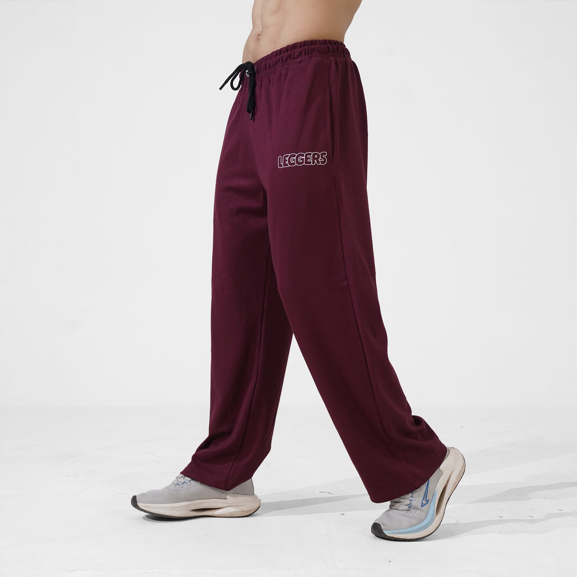 Electro Maroon Baggy Trouser