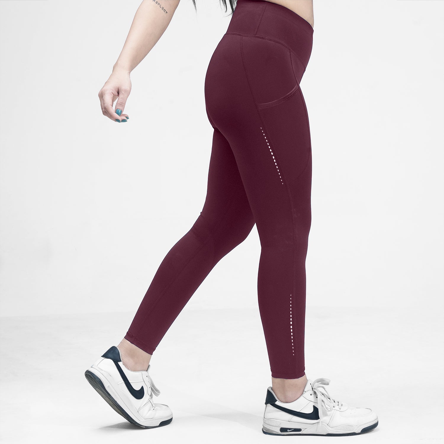 Maroon Aura Leggings