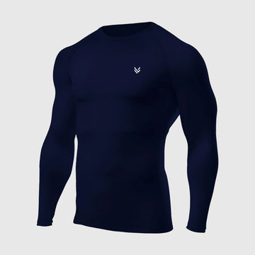 MuscleFit Navy Full Compression Shirt