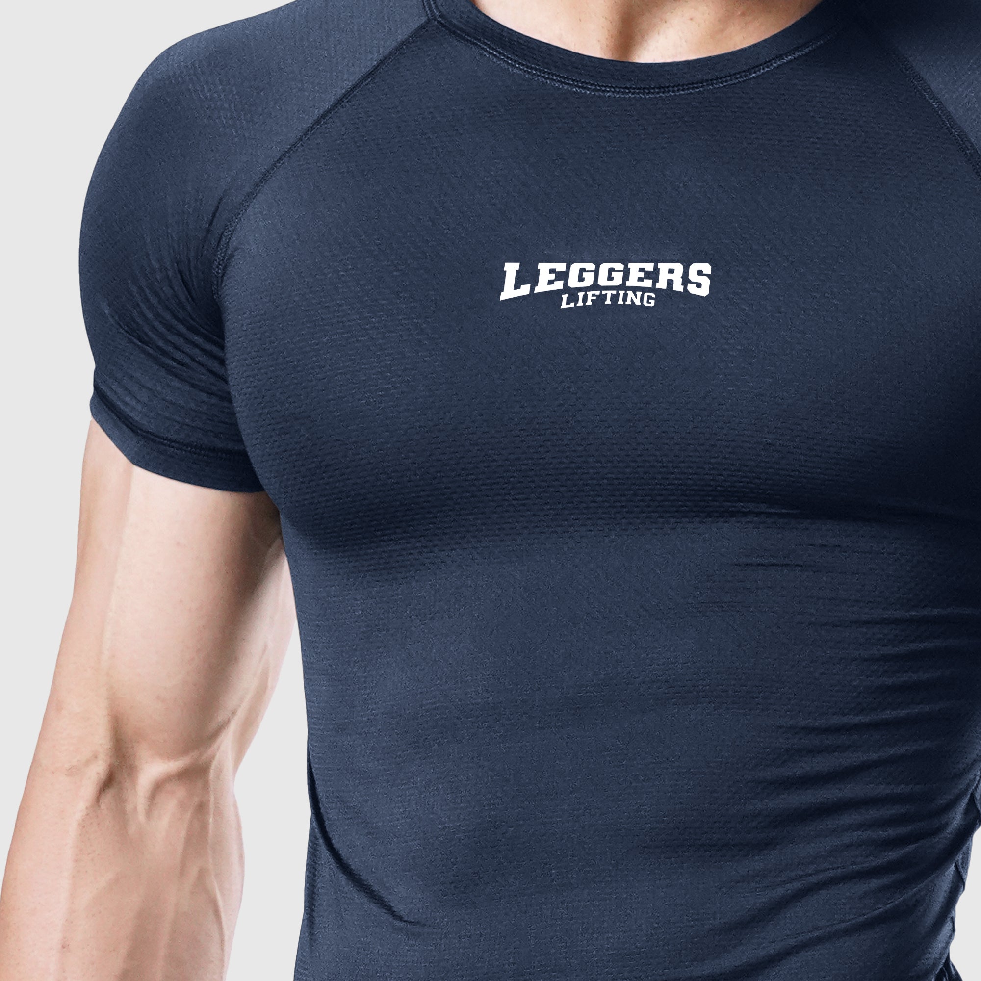 Velocity Navy H/S Compression TEE