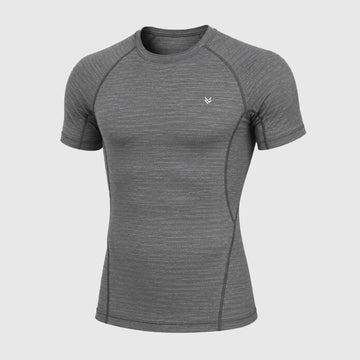 Performance Grey H/S Compression TEE