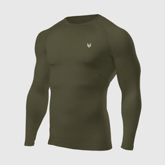 MuscleFit Olive Full Compression Shirt