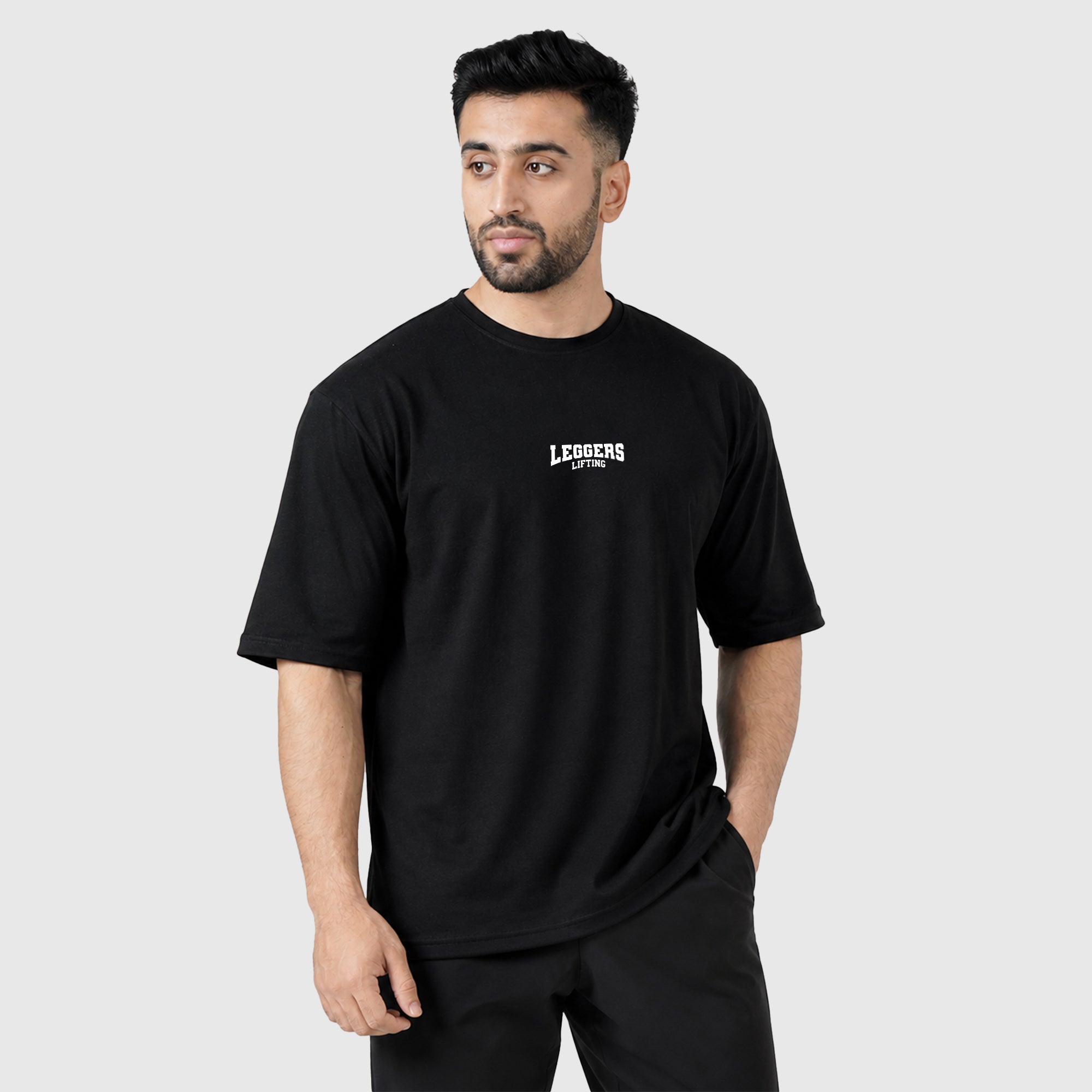 Lifting Black Oversized TEE
