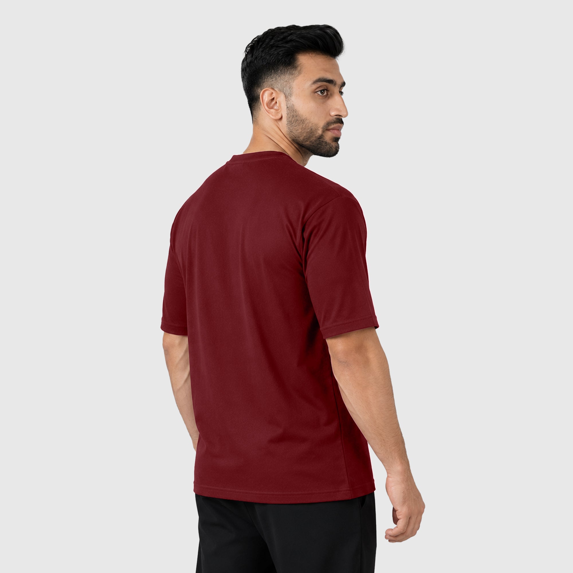 Lifting Maroon Oversized TEE
