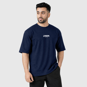 Lifting Navy Oversized TEE