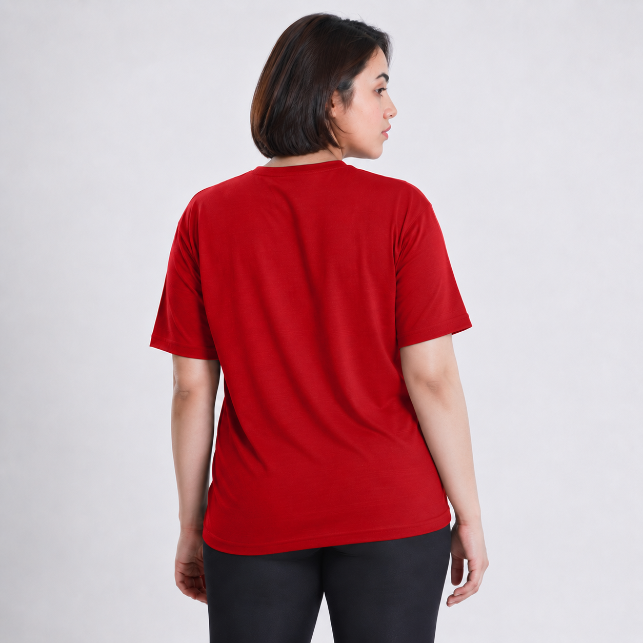 C4 Red Women Oversized Tee