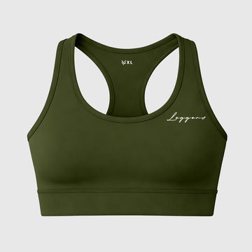 Olive Padded Sports Bra