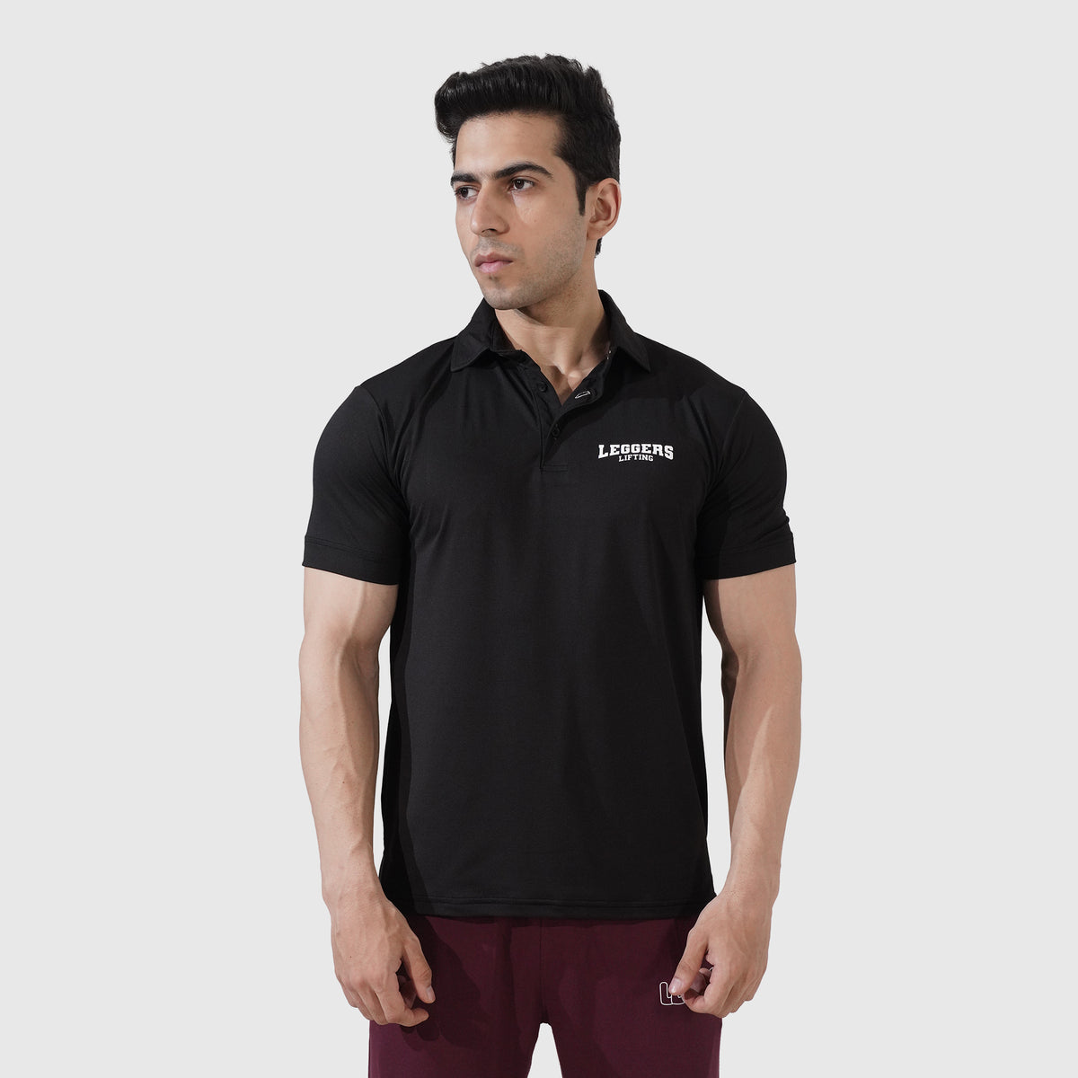 Enhanced Black Polo Shirt