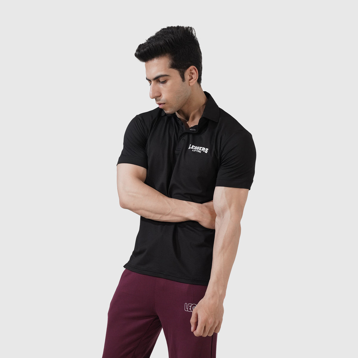 Enhanced Black Polo Shirt
