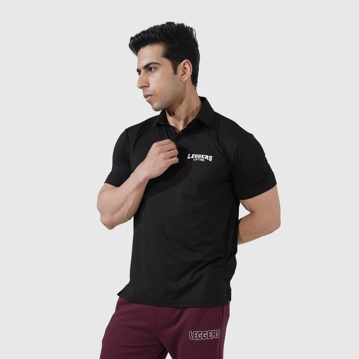 Enhanced Black Polo Shirt