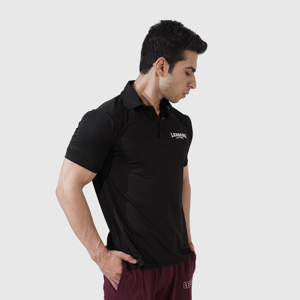 Enhanced Black Polo Shirt