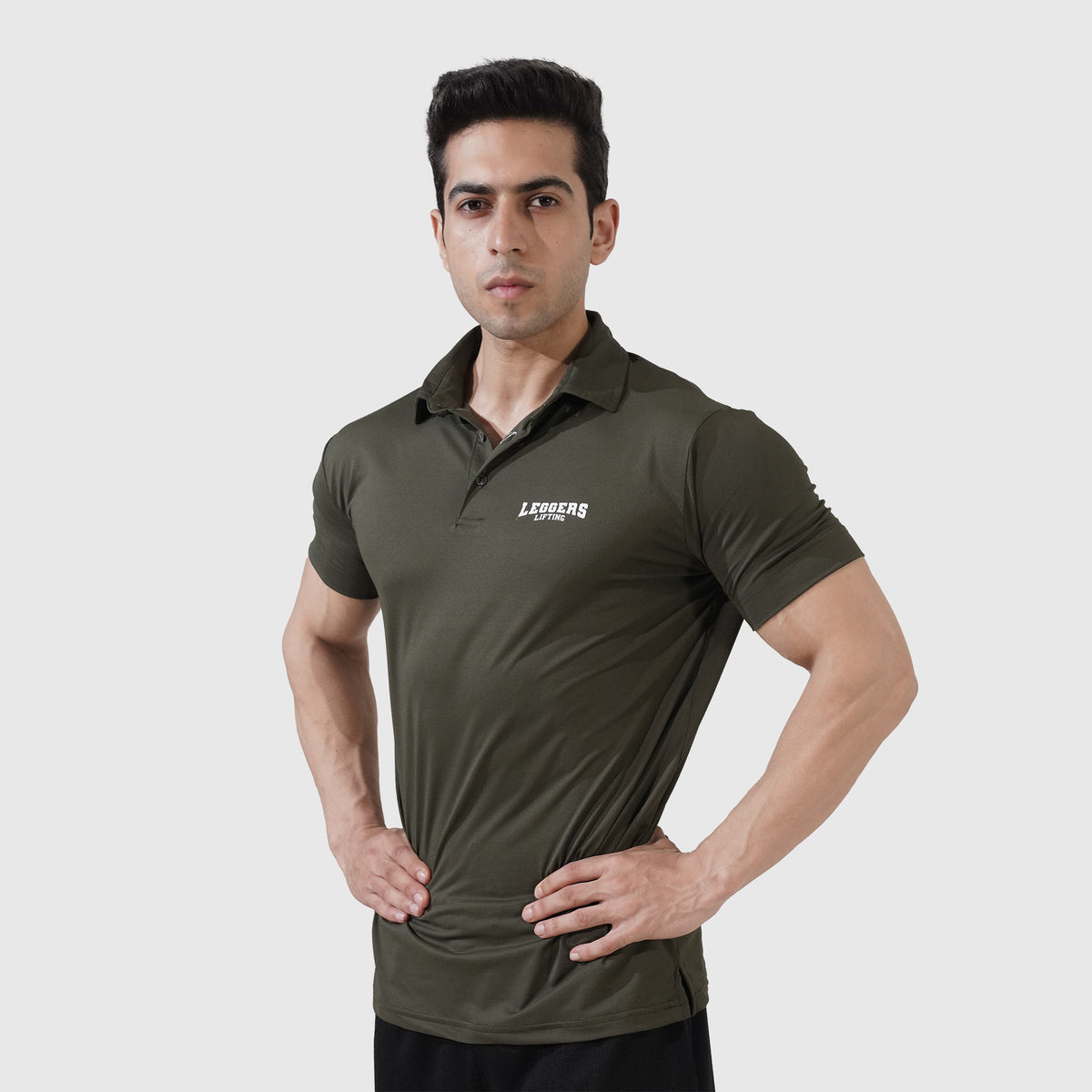 Enhanced Olive Polo Shirt