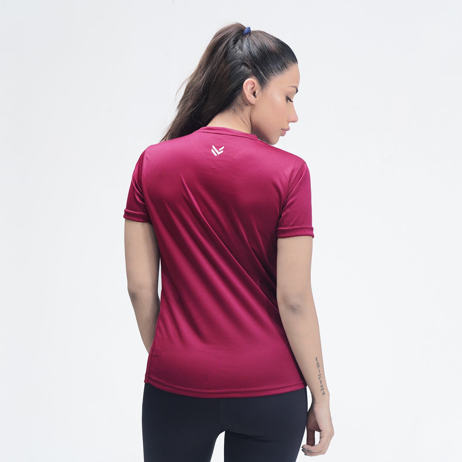 FireFlow Maroon Women Half Sleeve