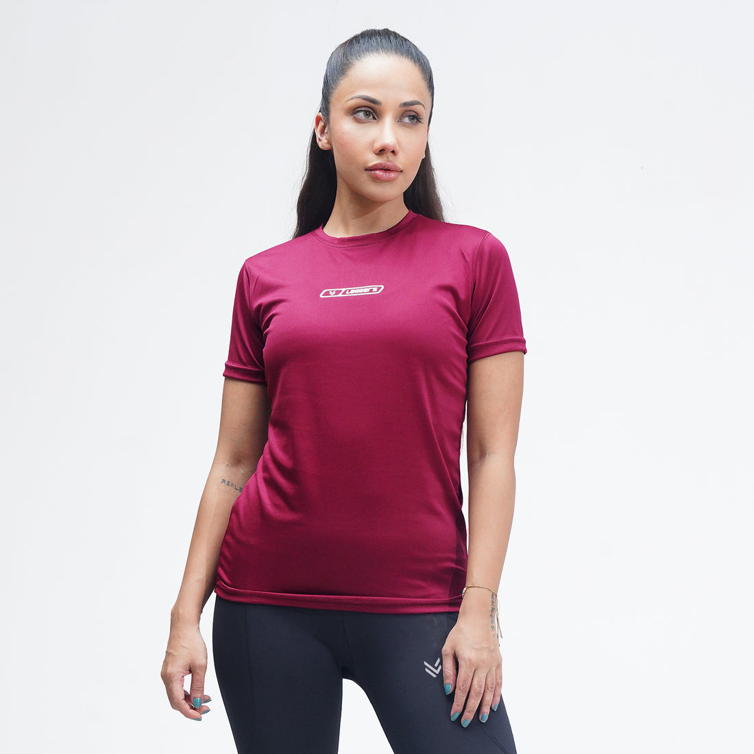 FireFlow Maroon Women Half Sleeve