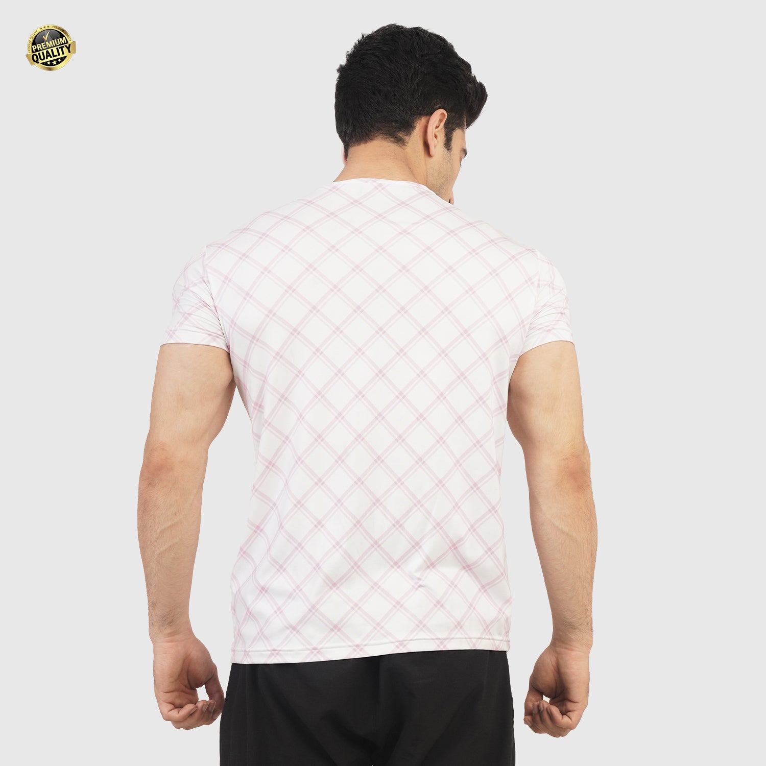 White Cross-Line H/S Tee