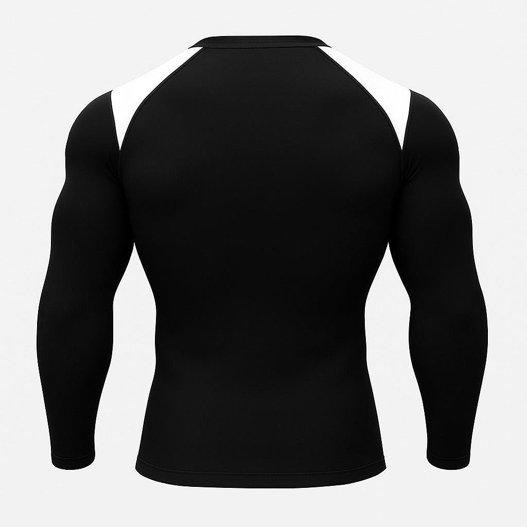 ALPHA BLACK/WHITE Full Compression Shirt