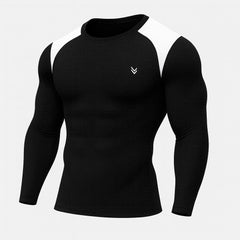 ALPHA BLACK/WHITE Full Compression Shirt