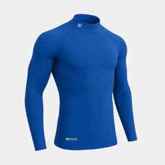 Heavyweight Mock Neck Royal Blue Full Compression