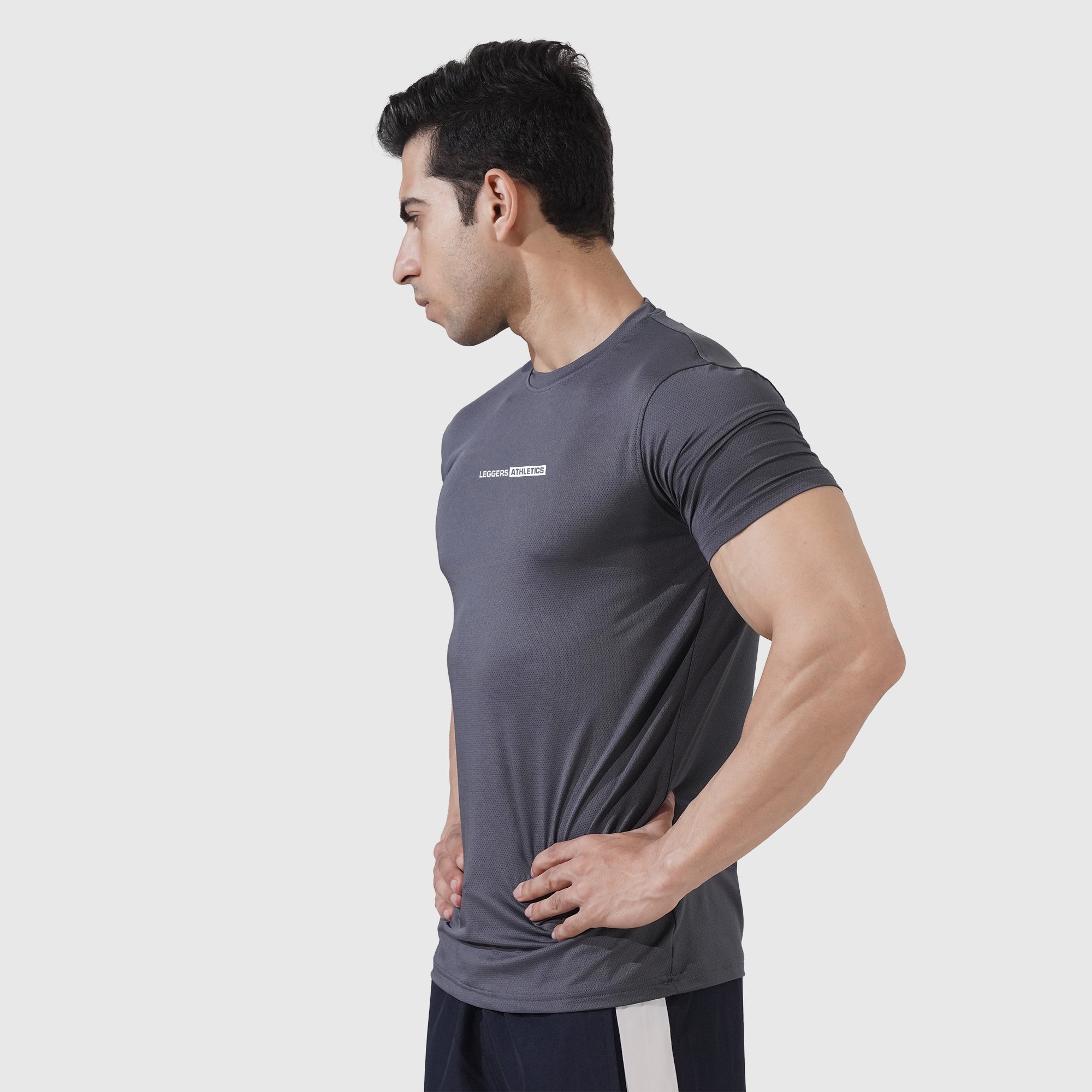 Stellar Grey Half Sleeve Tee