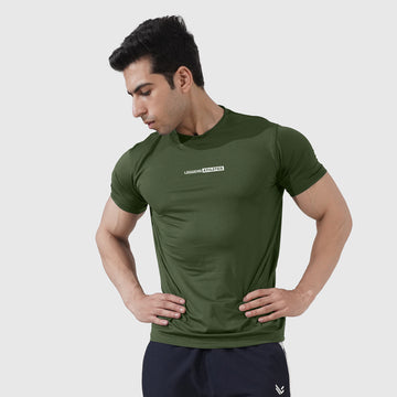 Stellar Olive Half Sleeve Tee