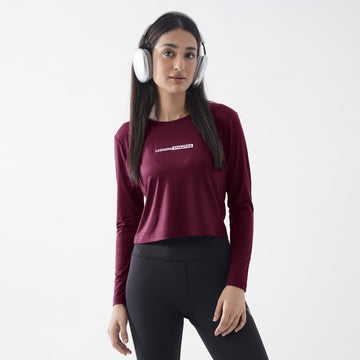 Steller Performance Maroon Women Full Sleeve