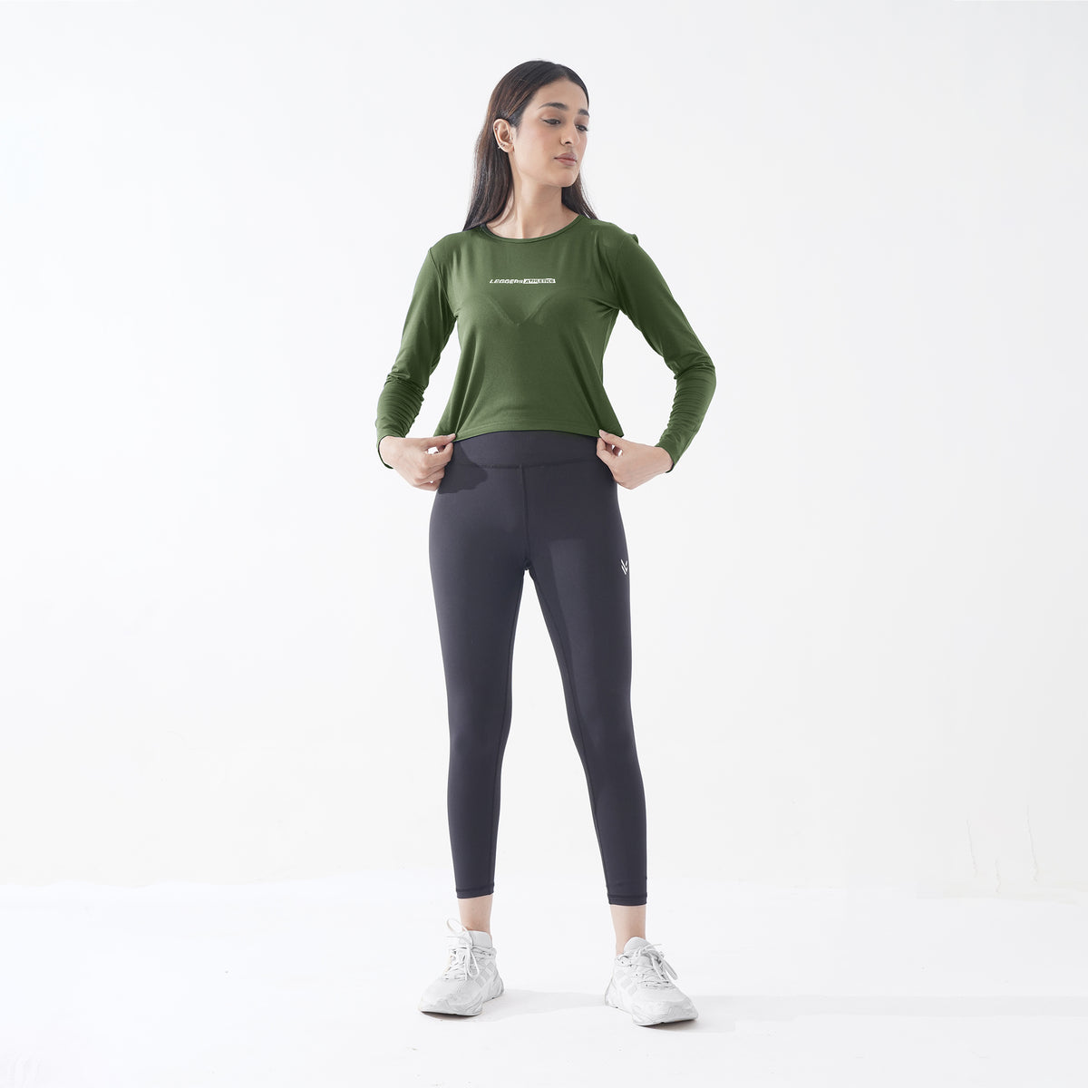 Steller Performance Olive Women Full Sleeve