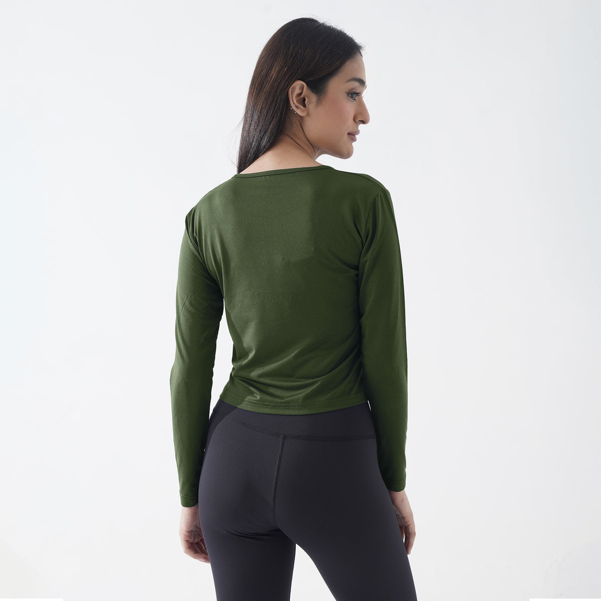 Steller Performance Olive Women Full Sleeve