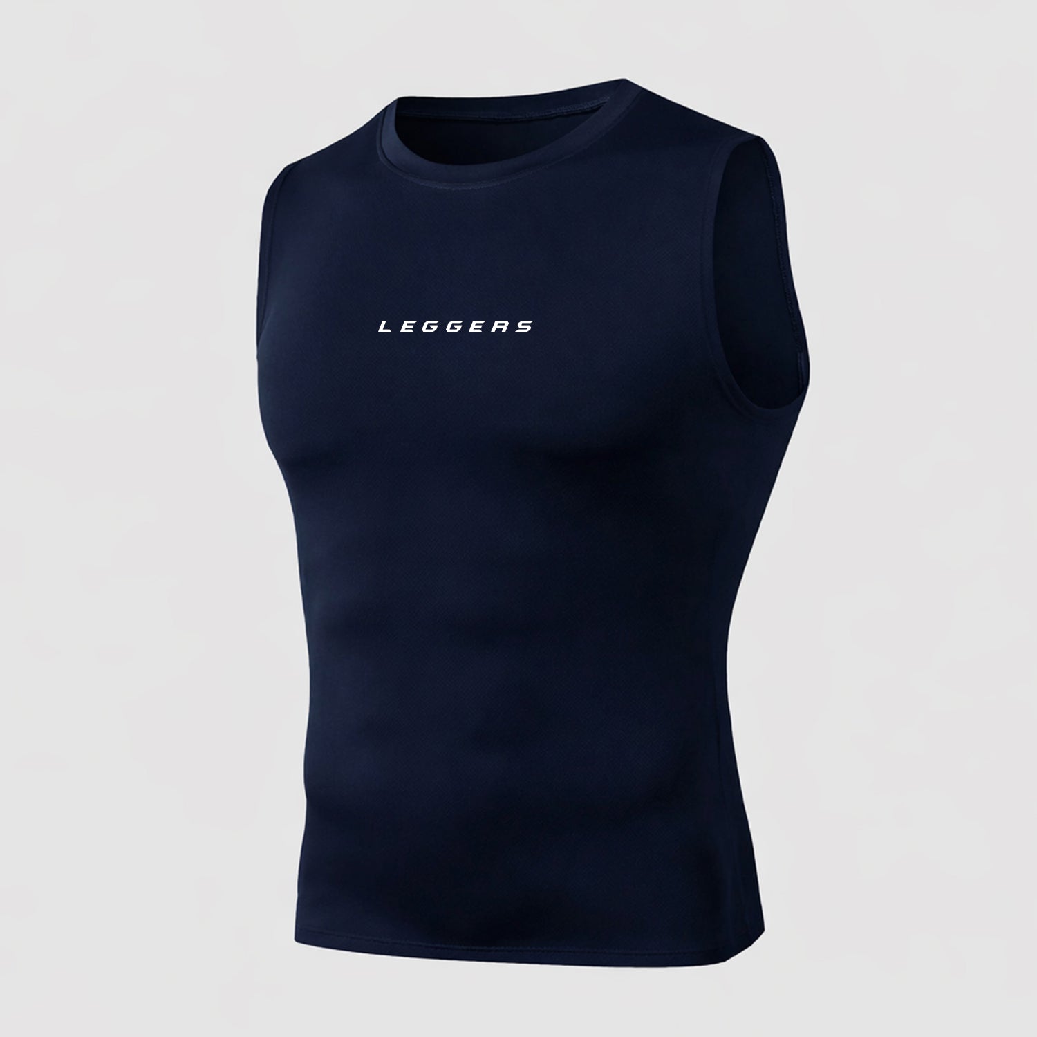 Navy Sleeveless Compression Tank