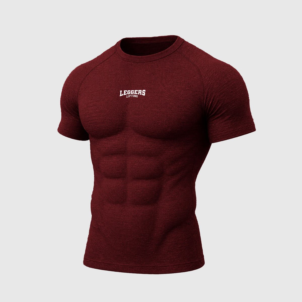 Velocity Maroon H/S Compression TEE