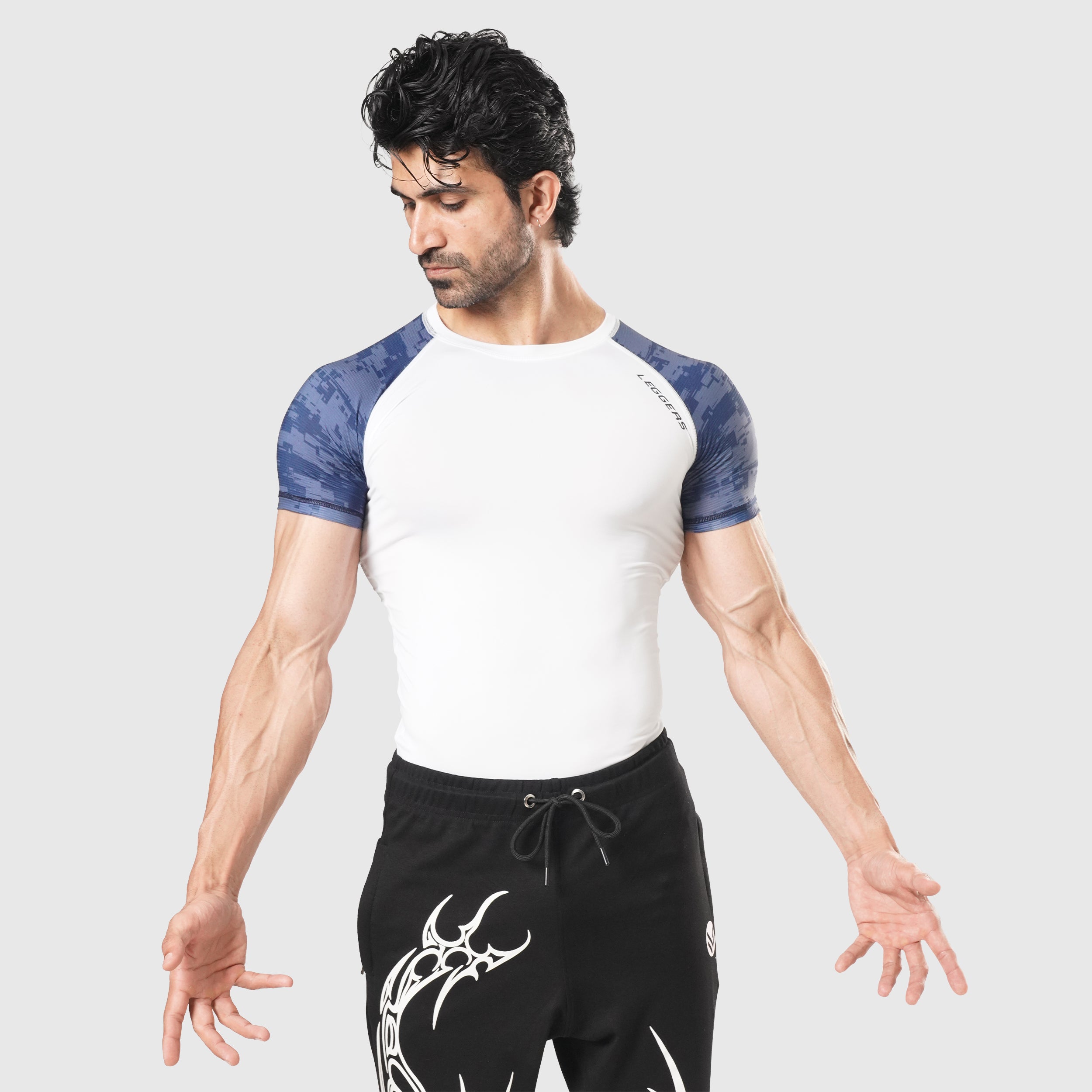 Velocity Blue-White H/S Compression TEE