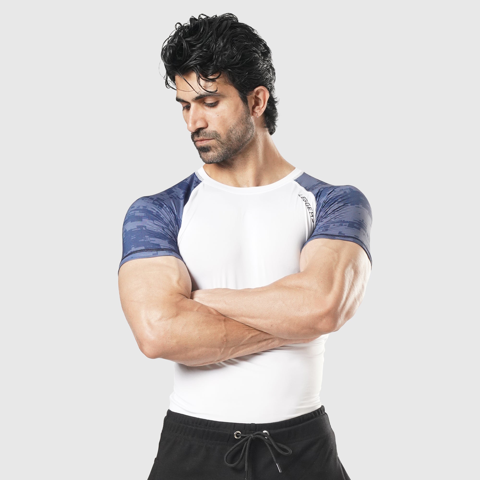 Velocity Blue-White H/S Compression TEE