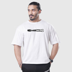 Nevermind White Oversized Tee