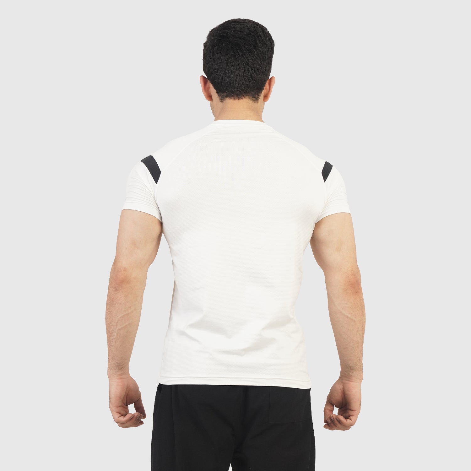White BLK/P H/S Tee