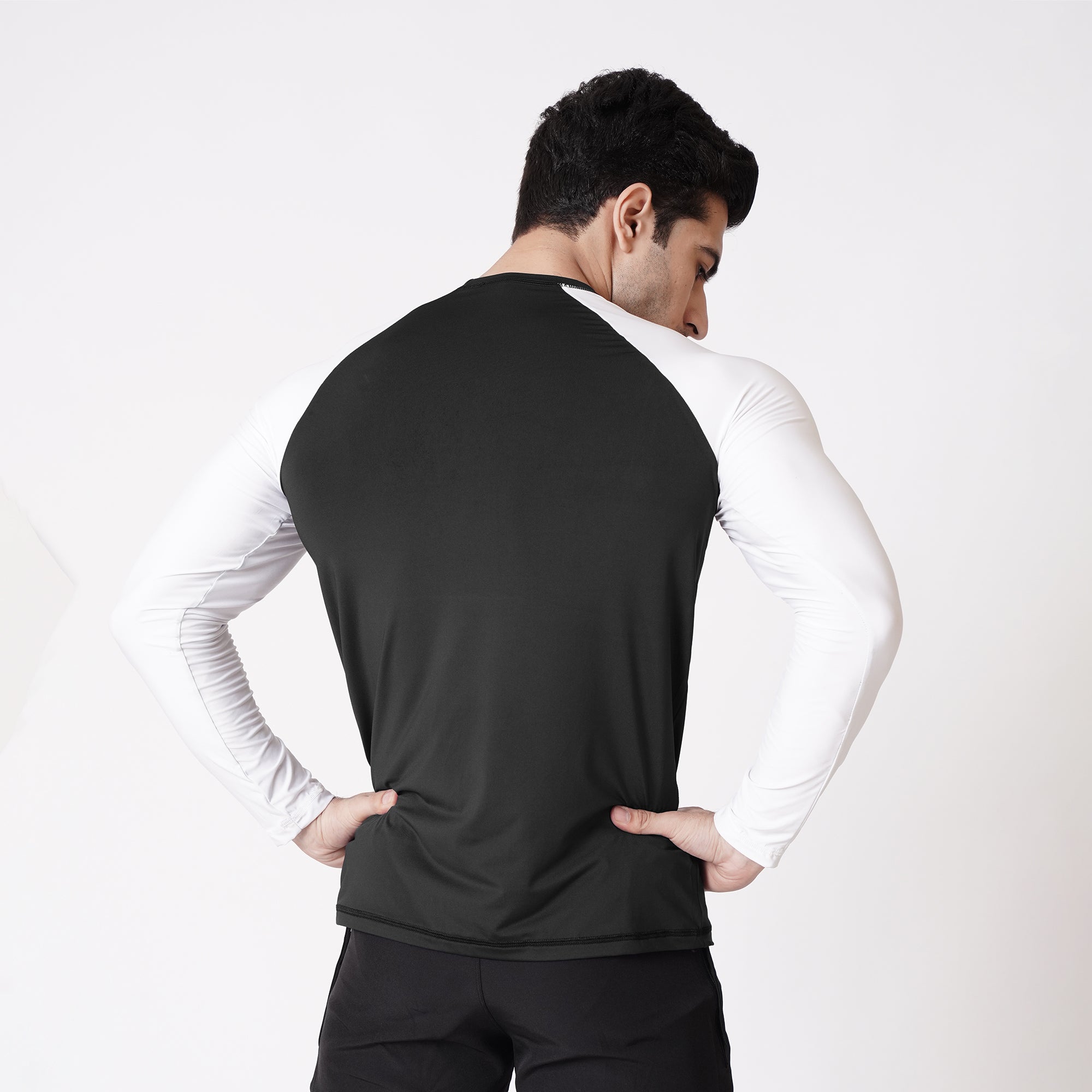 White/Black Raglan Full Sleeve