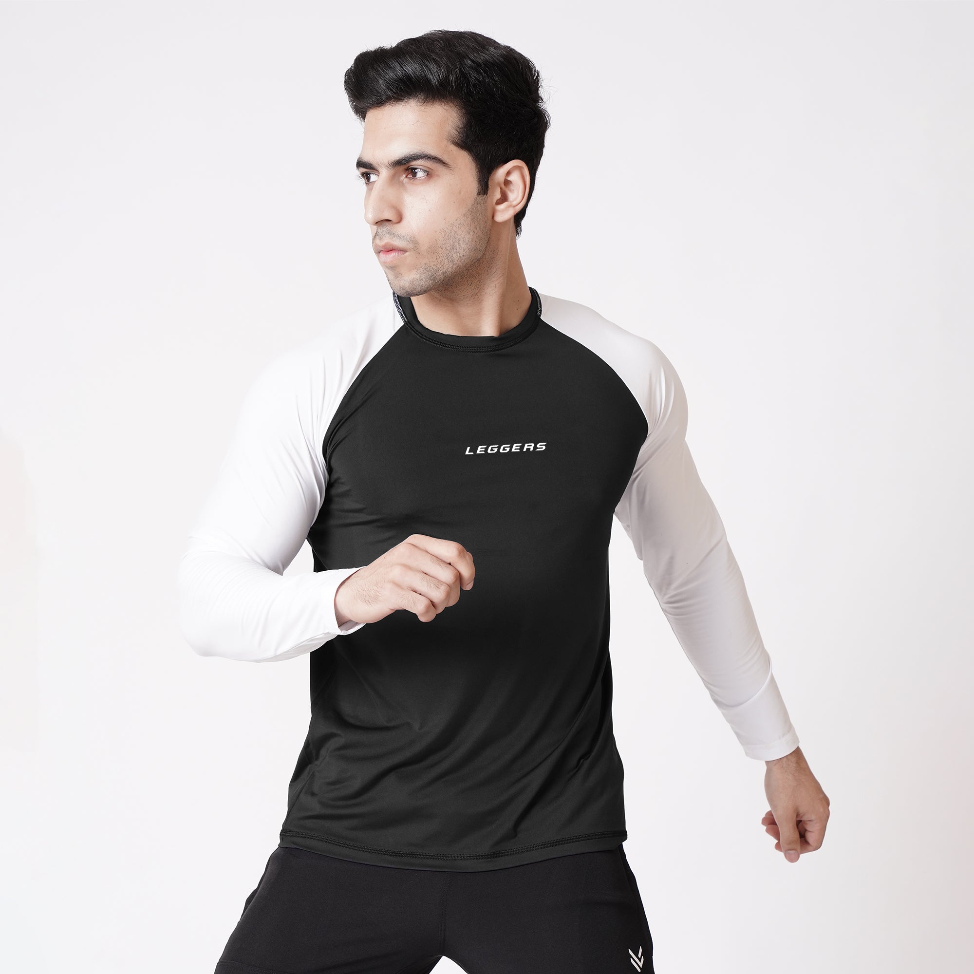 White/Black Raglan Full Sleeve