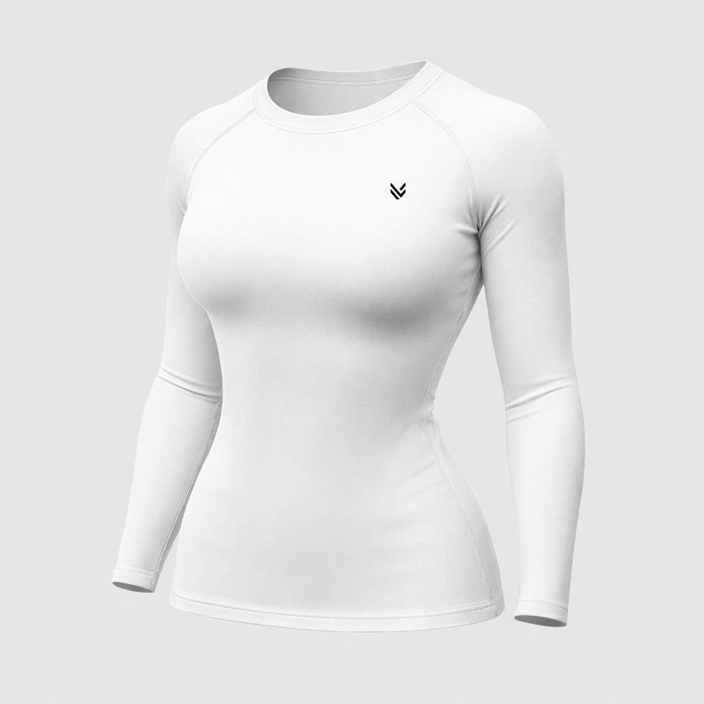 Women’s Compression White Full-Sleeve