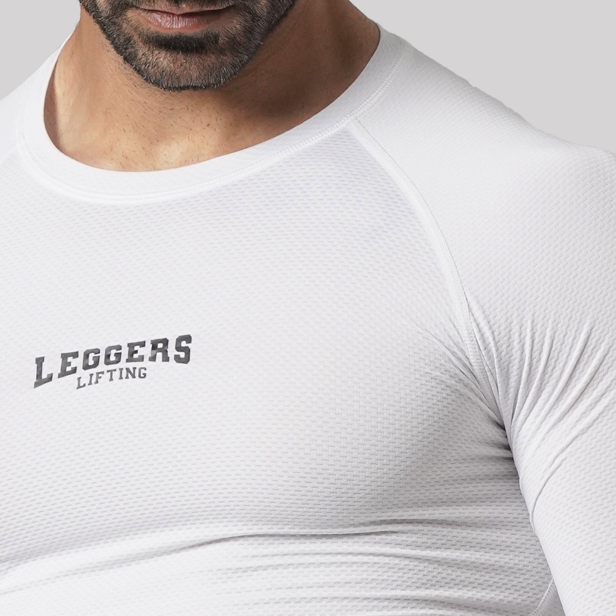 Velocity White F/S Compression Shirt