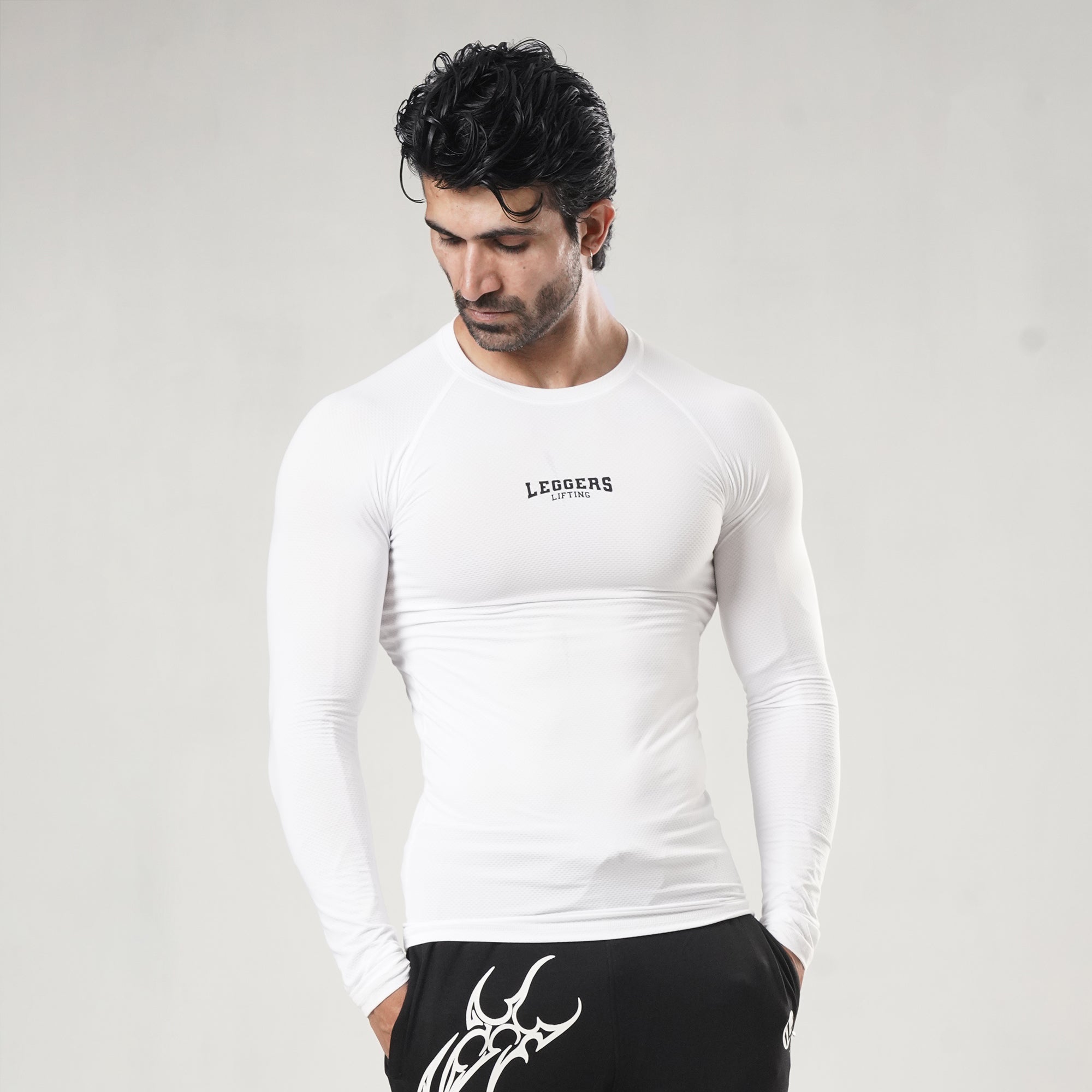 Velocity White F/S Compression Shirt