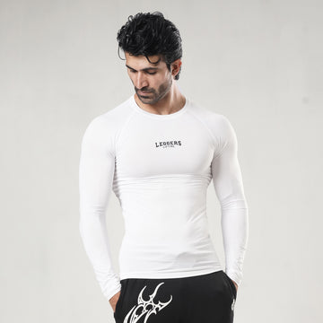 Velocity White F/S Compression Shirt