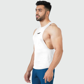 Essential Gym White Tank Top