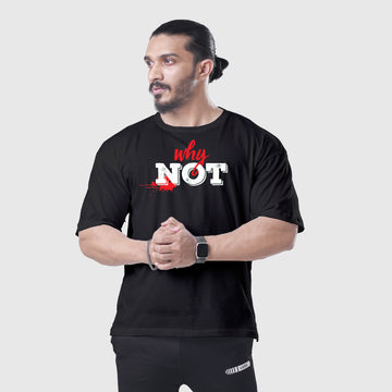 Why NOT Black Oversized Shirt