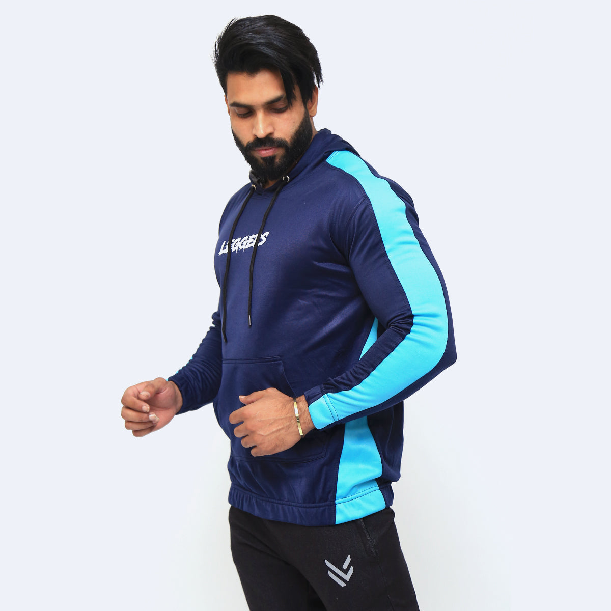 BLUE COMBO FULLSLEEVE HOODIE