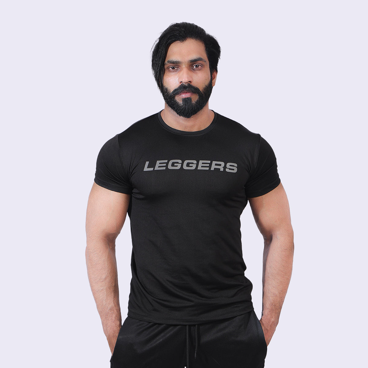 JADE BLACK COMPRESSION TEE