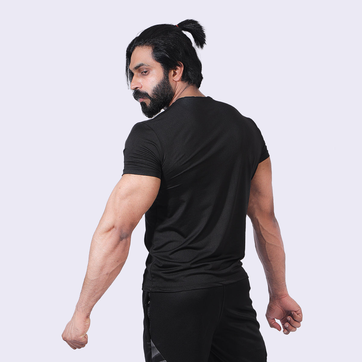 JADE BLACK COMPRESSION TEE