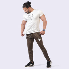 White RUNNER COMPRESSION TEE