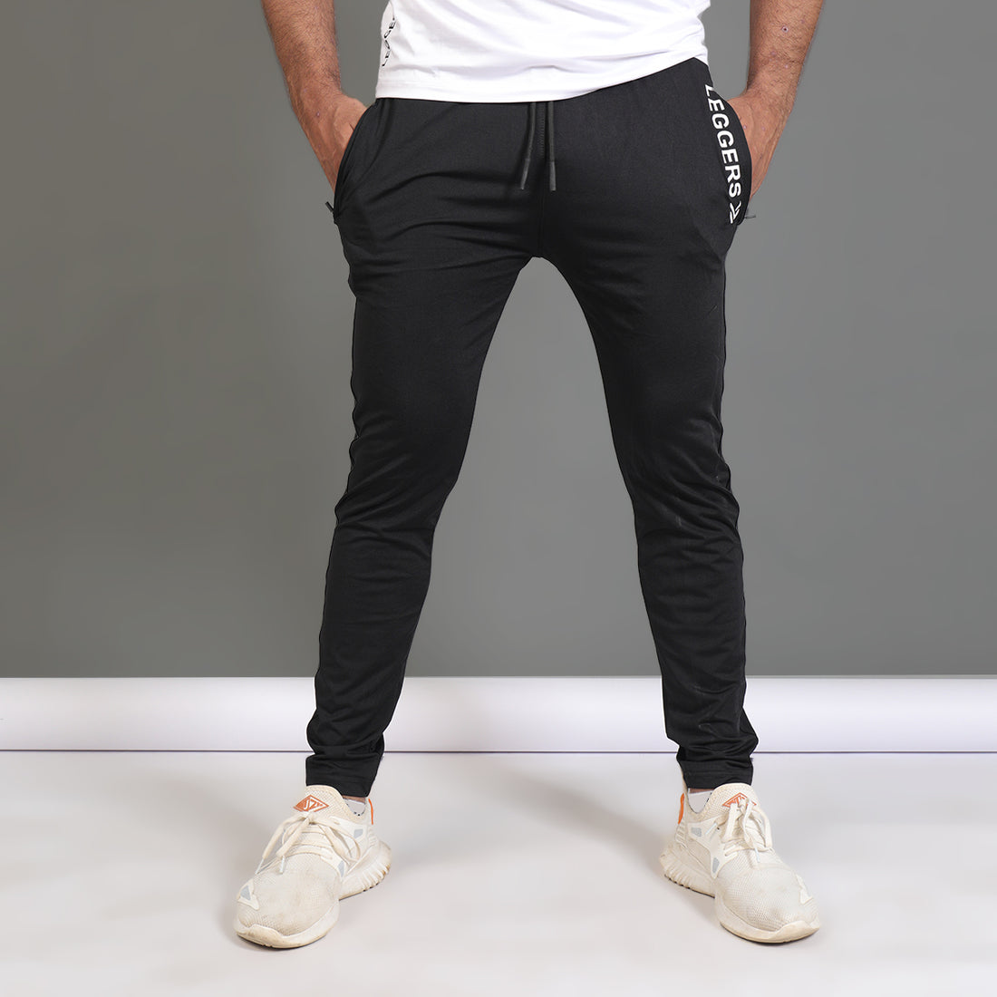 Black Stretchable Trouser Pocket LOGO
