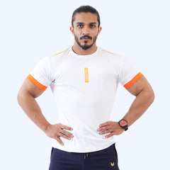 White Apricot Lining COMPRESSION TEE