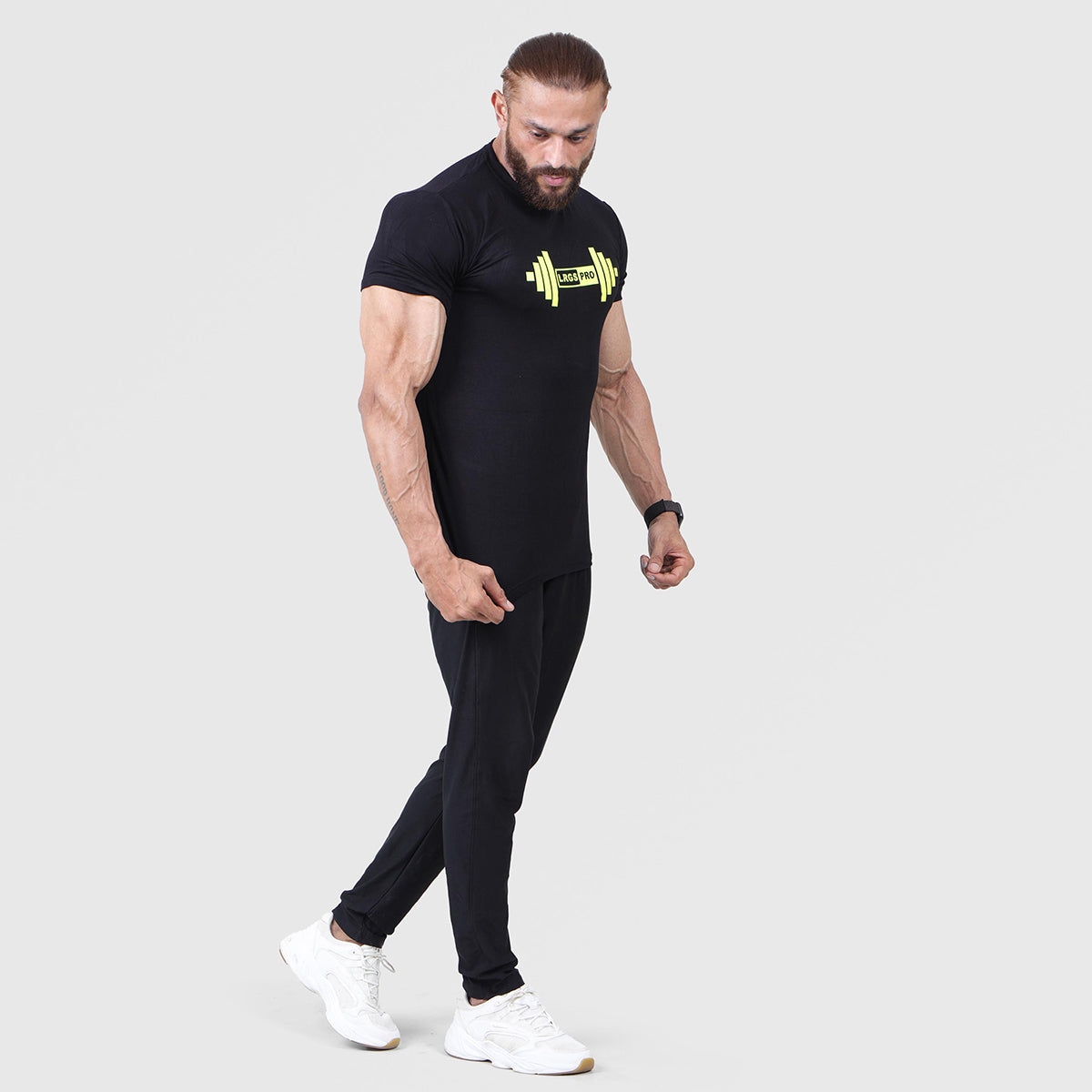 Black DUMBBELL Compression TEE