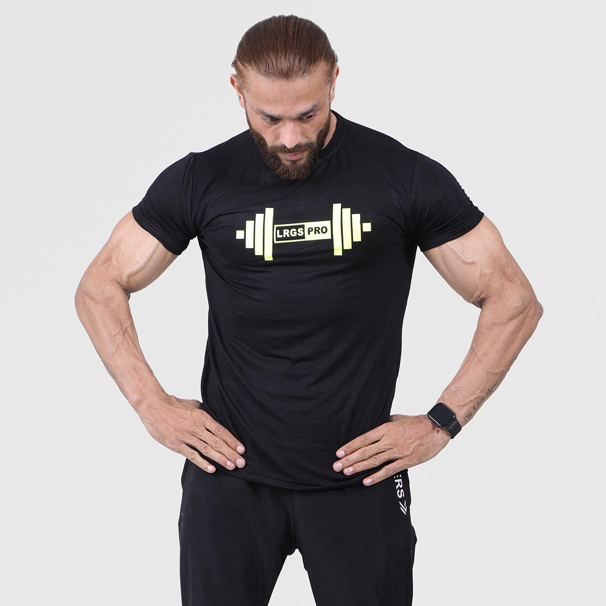Black DUMBBELL Compression TEE